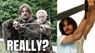 Bad swordsmanship in Game of Thrones