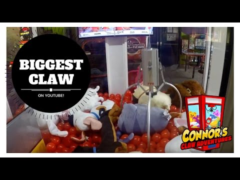 ๐Biggest Claw Machine on Youtube! Extreme Big One Win!๐