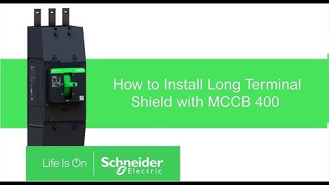 How to Install Long Terminal Shield with EasyPact Solar MCCB 400 | Schneider Electric