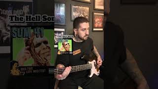 The Hell song- Sum 41.  #basscover #bassist #viral #rock #punkrock