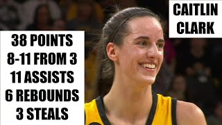 CAITLIN CLARK DROPS 38 PTS (8-11 FROM 3) TO WIN BIG 10 CONFERENCE TITLE | #21 Iowa Beats #6 Michigan