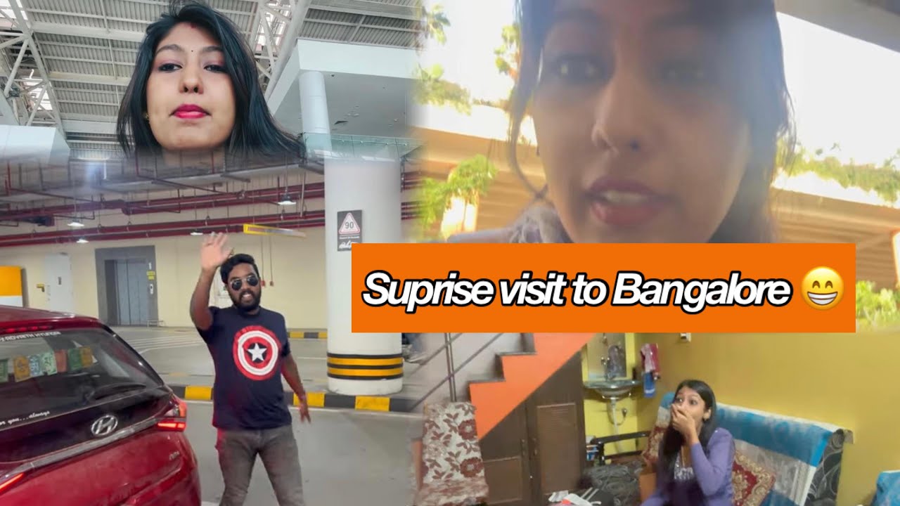 Sudden surprise visit to banglore😍/Husband got shocked😱/#agvlogs #comedy #youtube #banglore