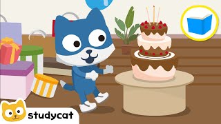 Lanniversaire De Tom Toms Birthday Stories For Kids In French Learn French Studycat