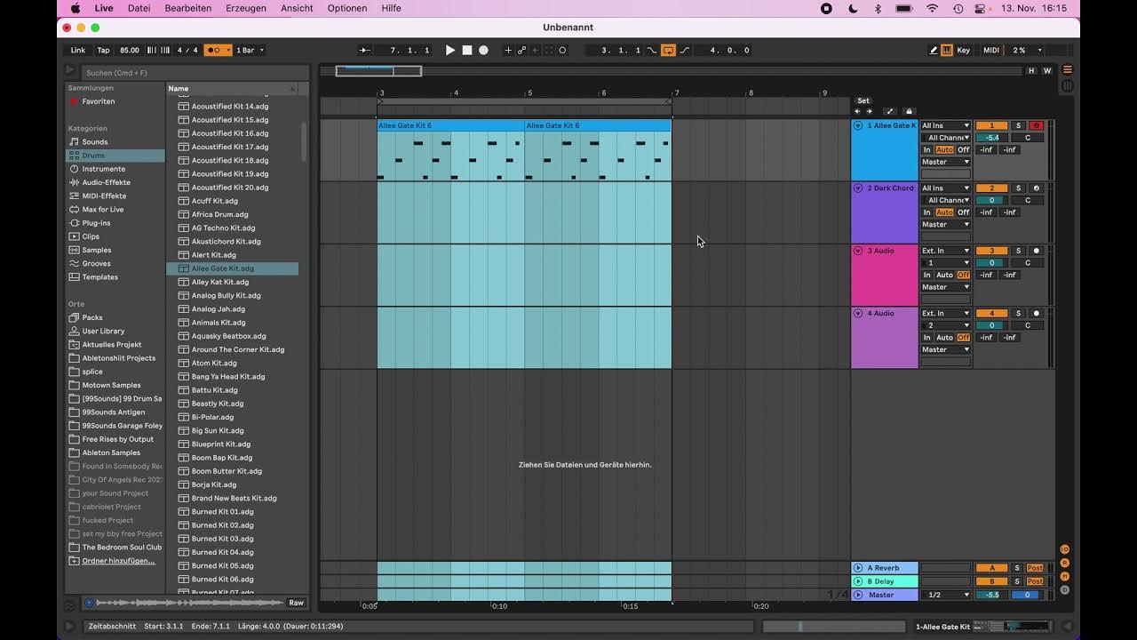 2. In Ableton Live 11 MidiNoten aufnehmen und editieren YouTube