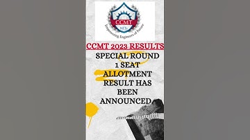 Special Round 1 Seat Allotment Result has been announced | CCMT 2023 Results | SR 1 | #shorts