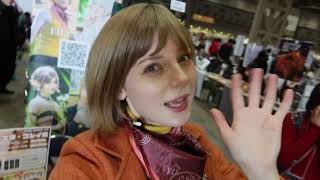 A face model cosplayed as Resident Evil 4 Lee at Comiket!