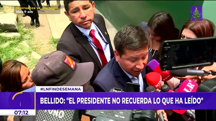 Guido Bellido sobre discurso de golpe de Estado de Pedro Castillo : "No recuerda lo que ha ledo"