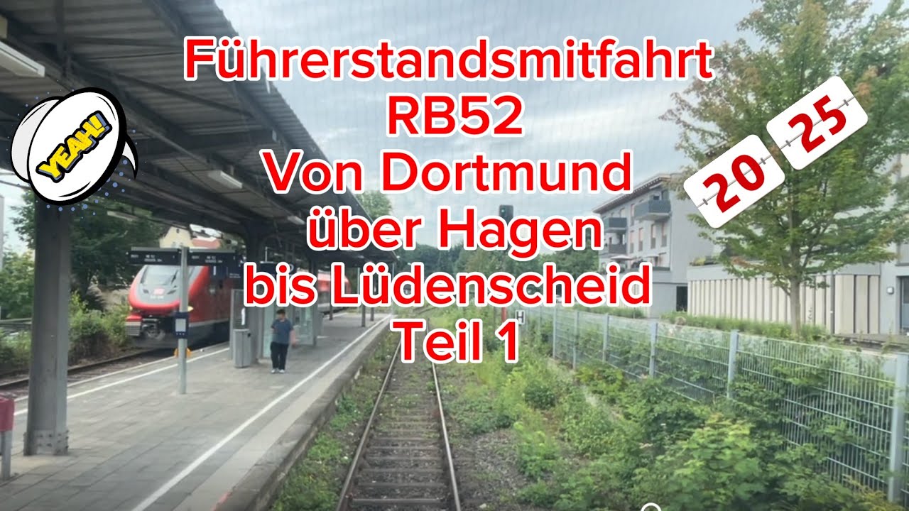 #führerstandmitfahrt mit der RB52 von #dortmund bis #lüdenscheid Teil1