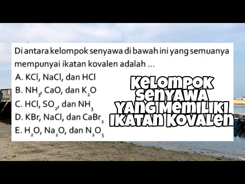 Kelompok Senyawa Yang Memiliki Ikatan Kovalen Youtube