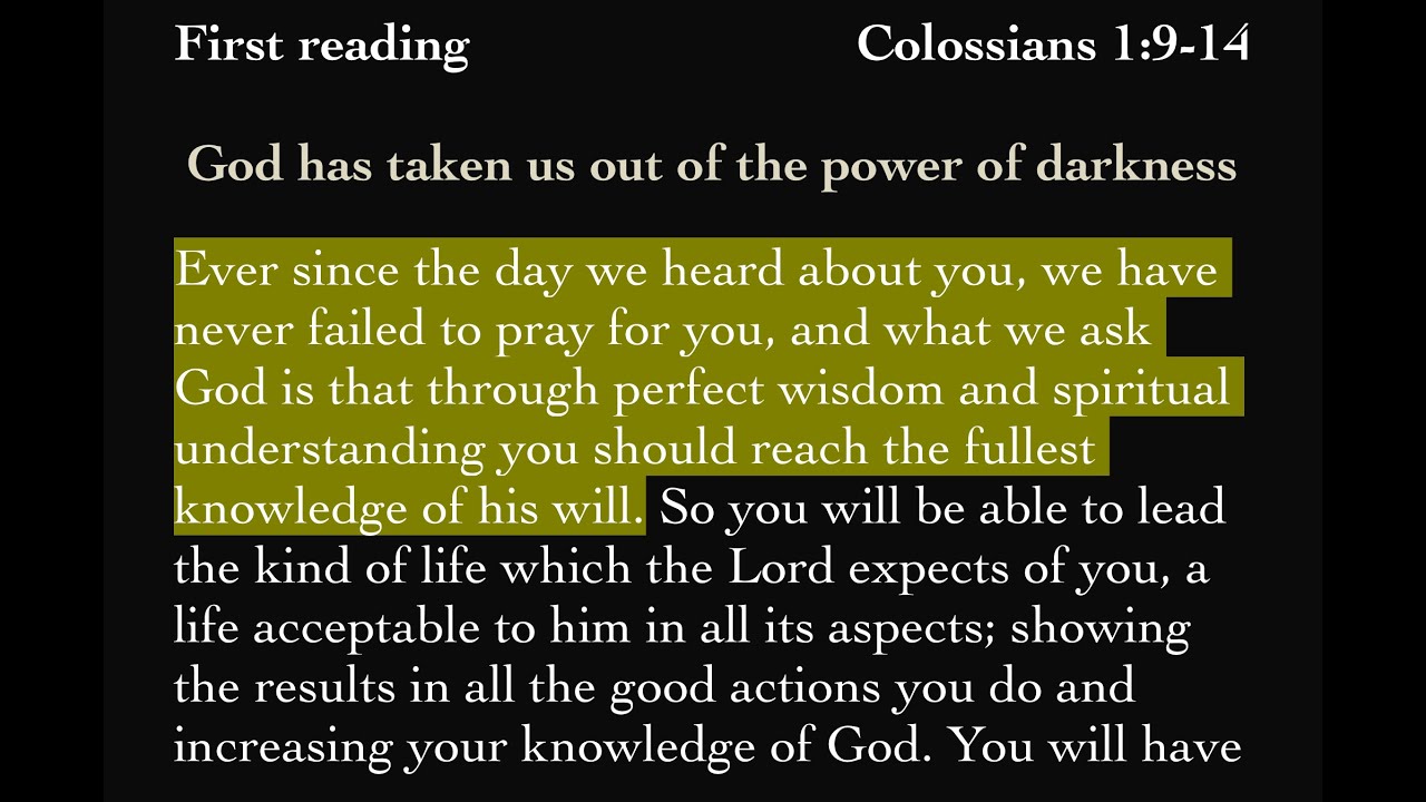 Daily reader s prep thursday week 22 ordinary time 7 september 2023