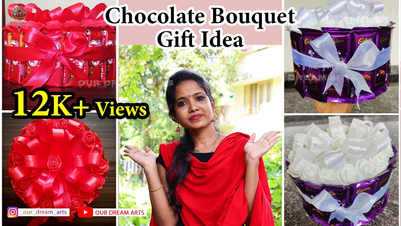 Chocolate bouquet tutorial | chocolate bouquet cake | Kitkat
