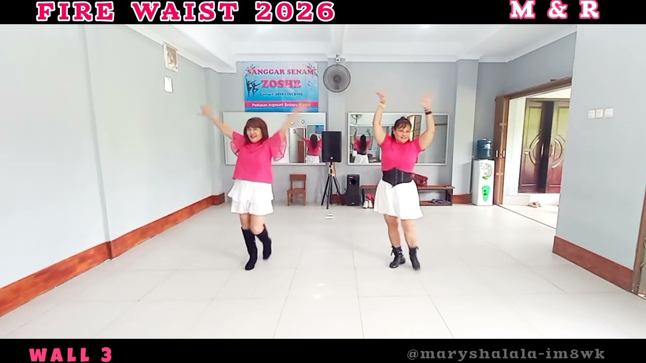 FIRE WAIST 2026 / Line dance / choreo Theresia , Dwi Kusumastuti & Liswati ( All INA) January 2026