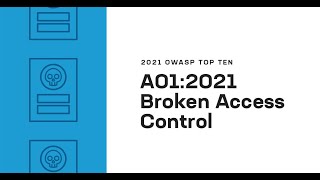 2021 OWASP Top Ten: Broken Access Control