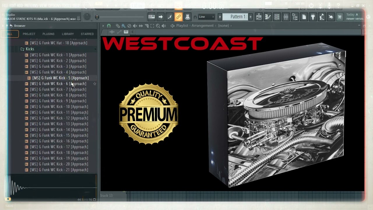 Free Westcoast G Funk Drum Kit Download 2024 | HipHop