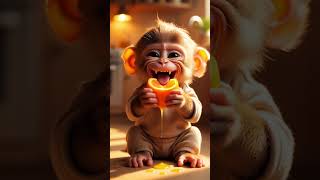 #animalasmr #monkey #animation #cuteanimals #cuteanimals #monkeyjourneys #baby #babymonkey #funny