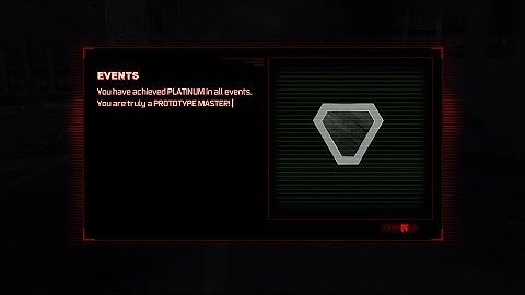 Prototype: Earning Platinum Medal in the "Kill Street Sweeper" Event – Platinum in All Events