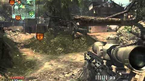 My first MW3 triple kill with one bullet with a sniper