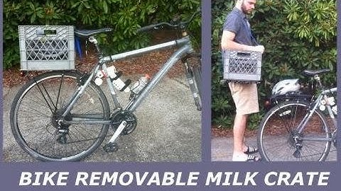 Removable Bike Milk Crate Demo