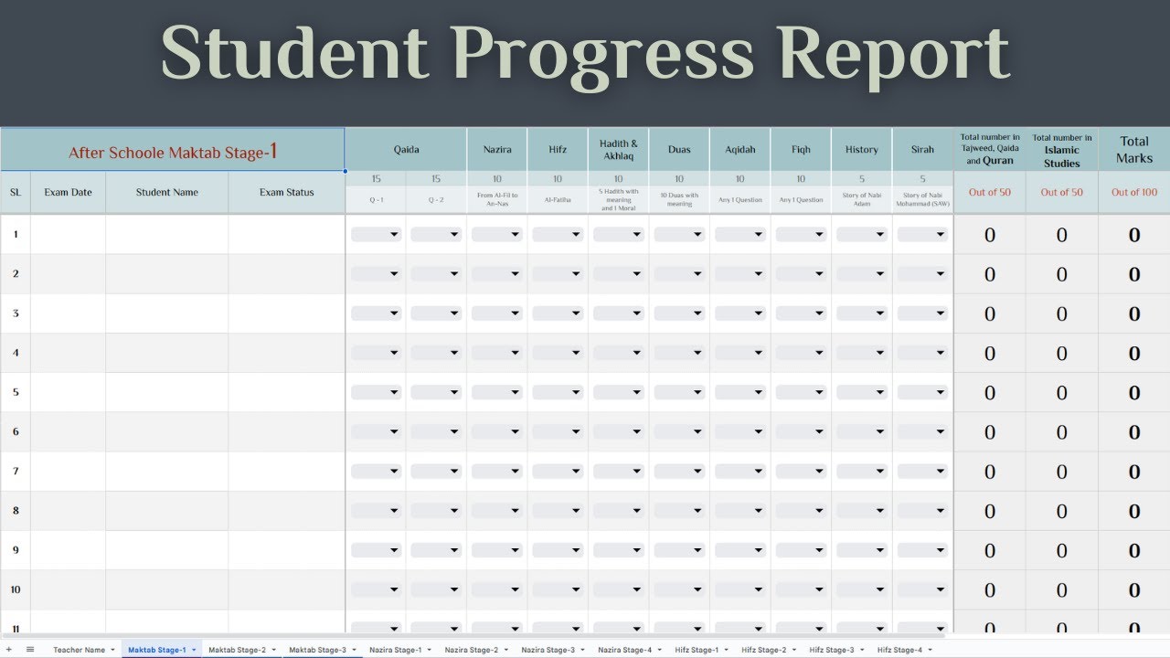 Student Progress Report - YouTube