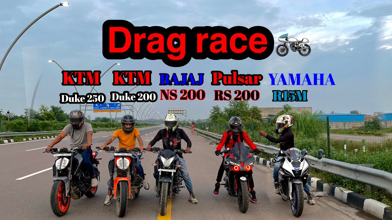 🙆Duke 250 vs rs 200 bs4 ☠️vs ns 200 vs duke 200 👈bs 15m drag race 🔥@Arundream10r