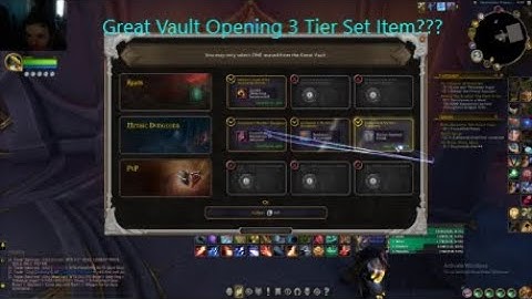 Dragonflight The Great Vault Opening 3 Tier Set Item???