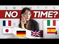 How to learn a foreign language fast when you have no time 