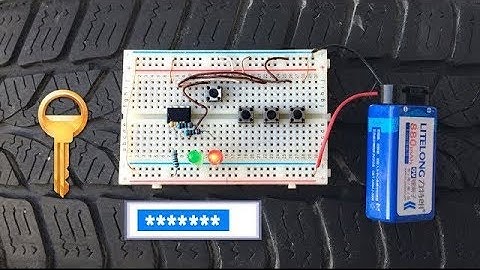 Electrical Password Lock & unlock Project Pic12F629