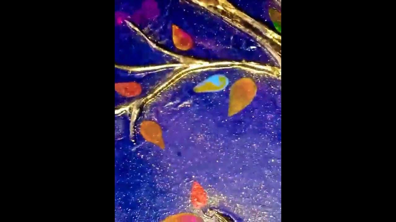 Hot Glue Gun Art A Beautiful Tree Painting🌳 Youtube