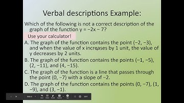 Lesson 6 (Part 3) Multiple Representations Linear Functions
