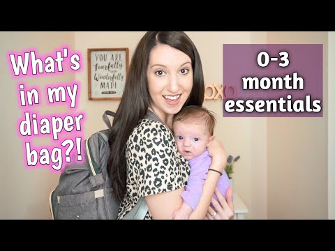 WHAT&rsquo;S IN MY DIAPER BAG | 0-3 MONTHS | Erika Ann