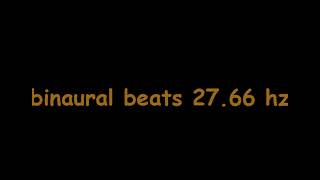 binaural beats 27 66 hz