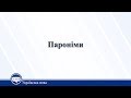 Пароніми. Омоніми. Українська мова 10 клас