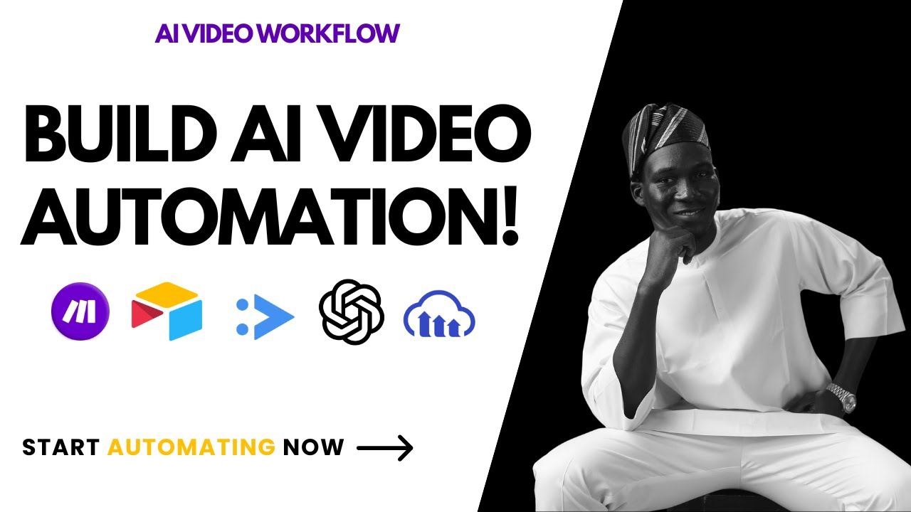 Automated YouTube video creation workflow using Make.com and AI