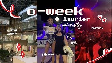 🎉 o-week at laurier university | first week of uni