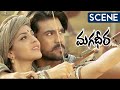 Kajal Aggarwal Gets Caught to Ram Charan | Magadheera Movie Scenes | SS Rajamouli