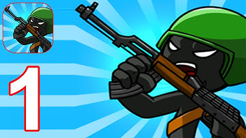 Stickman Modern Total War - Gameplay Walkthrough Part 1 (Android, iOS)