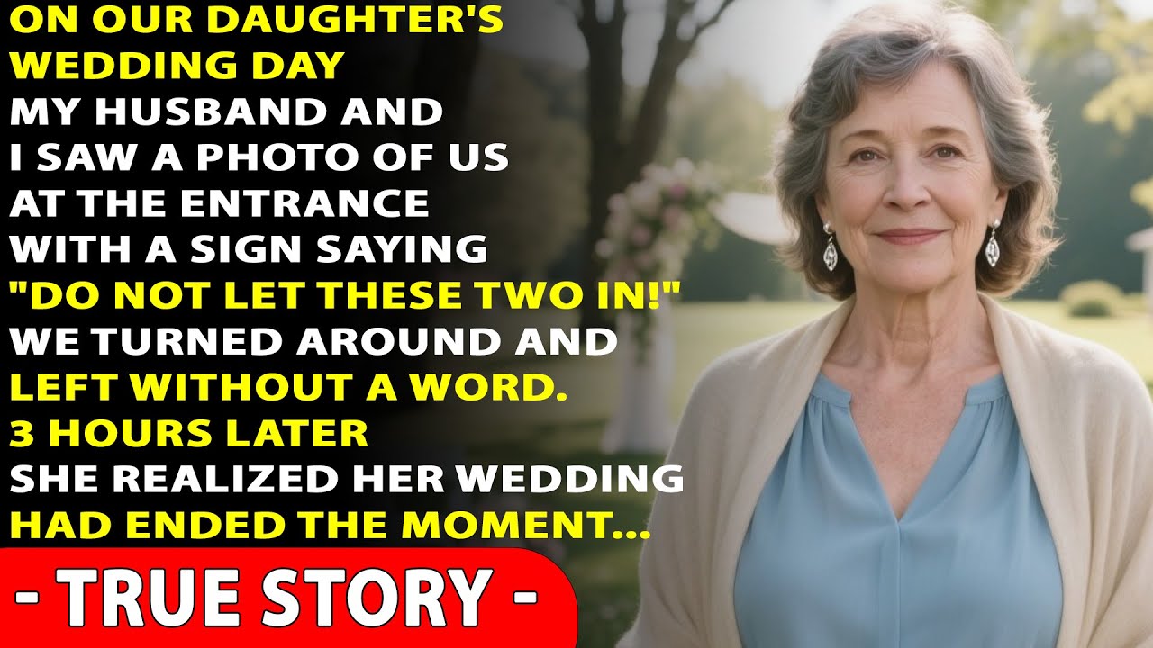 Our daughter didn’t let us come to her wedding, but her big day ended right there…