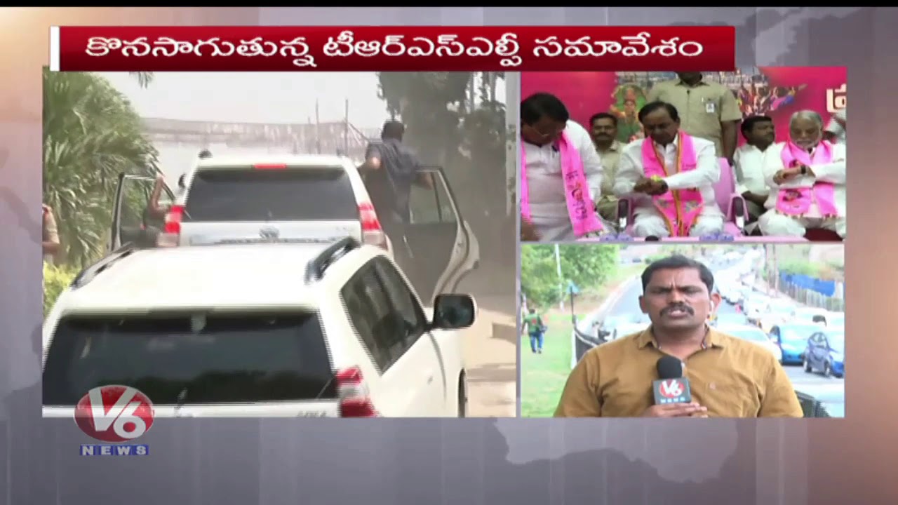 CM KCR Reaches Telangana Bhavan, Holds Mock Polling For MLAs Over MLC Elections | V6 News