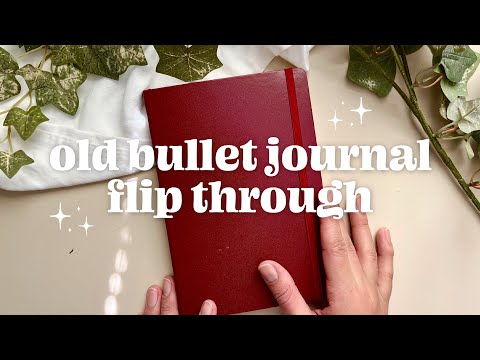 old bullet journal FLIP THROUGH 🥀 flipping through my FIRST scrapbook bullet journal