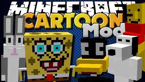 Minecraft Mod - Cartoon Mod - New Mobs, Items and Weapons