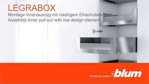 LEGRABOX assembly video for inner pull-out with design element