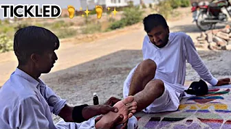 ASMR FEET & LEG TICKLISH MASSAGE MENS EVER FOR STRESS RELIEF | FOOT REFLEXOLOGY MASSAGE | TINGLES