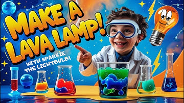 Kids Science Experiment: Make a Lava Lamp & Learn About Density! Cool DIY Science Reaction for Kids