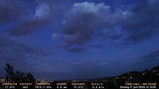 Timelapse Cam 1 - Natt til 18. juni 2020