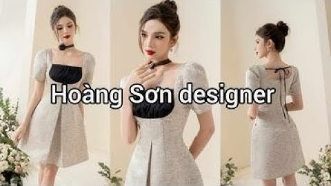 Dạy cắt may | Hướng dẫn cách cắt đầm cổ vuông bổ mảnh chân ngục nhún | Hoàng Sơn designer