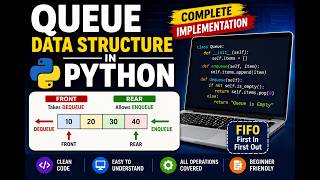 Queue Data Structure in Python | Complete Implementation