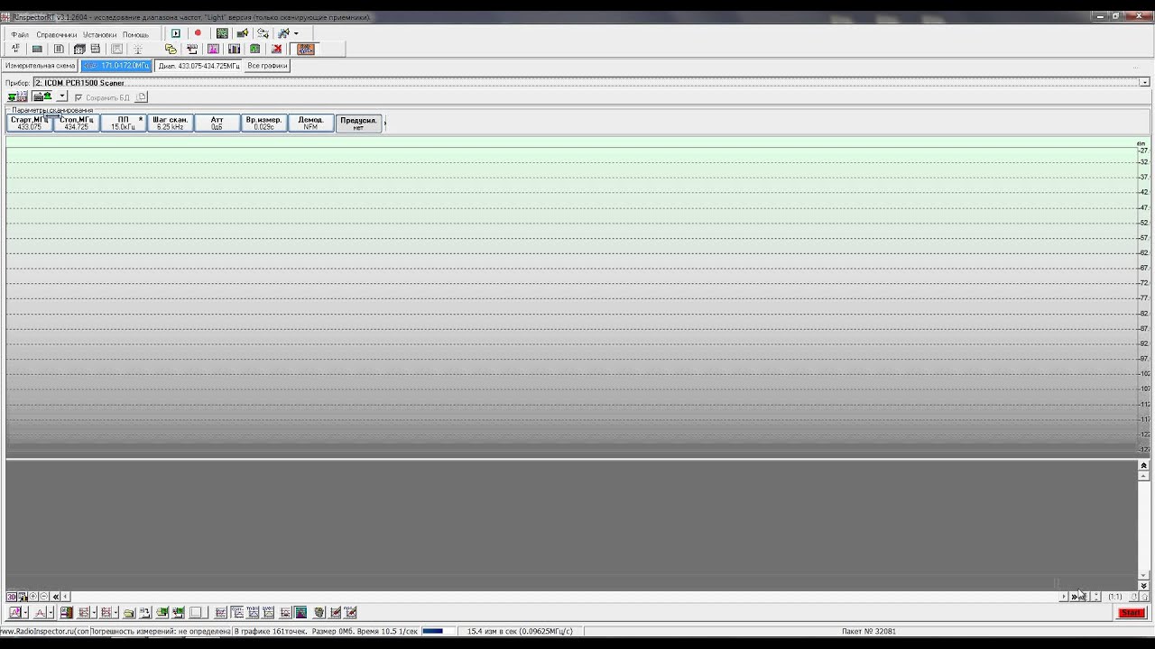 RadioInspectorRT-Light + AOR AR5000 + Icom IC-PCR1500