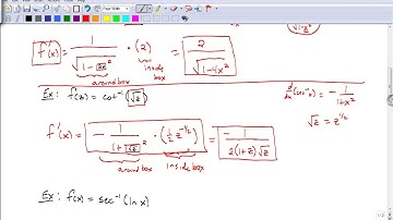 3.9 Inverse Trig Derivatives