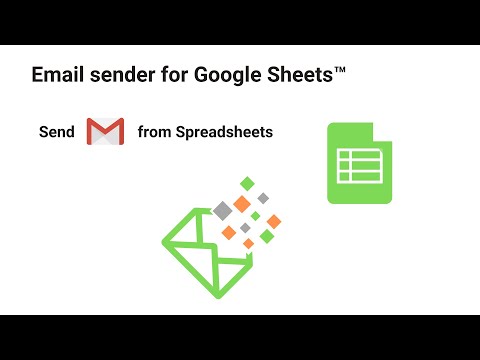 How to send email from Google Sheets | Free App