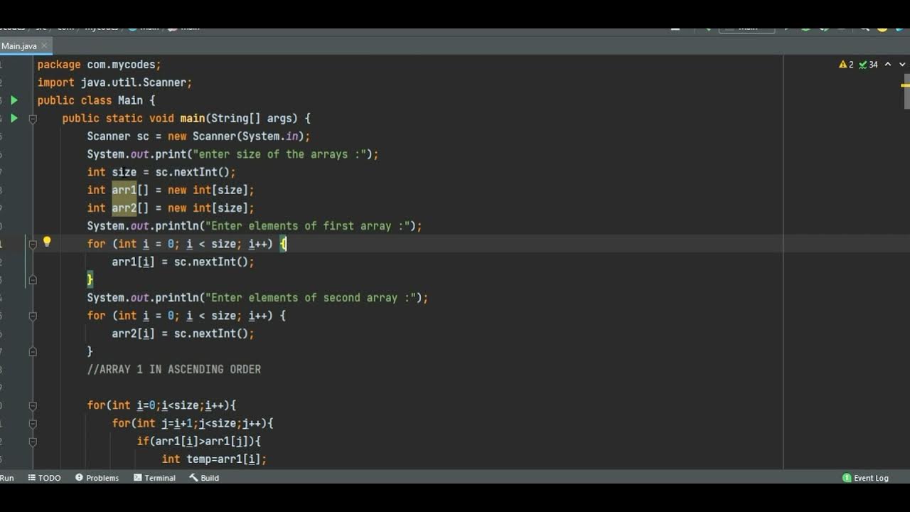 Minimum Scalar Product of two Arrays/Vector (only-code) - YouTube
